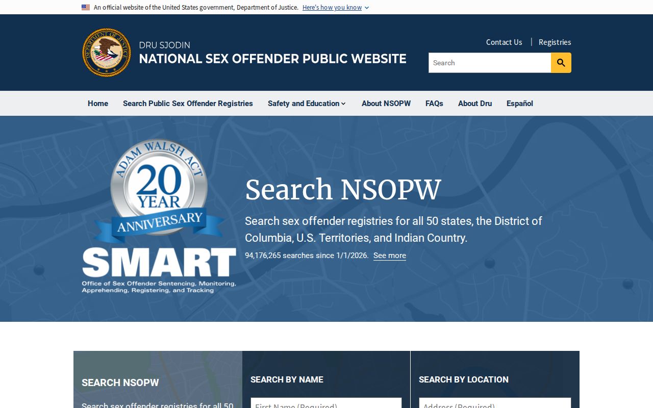 National supplement to a Tucker County sex offender registry search