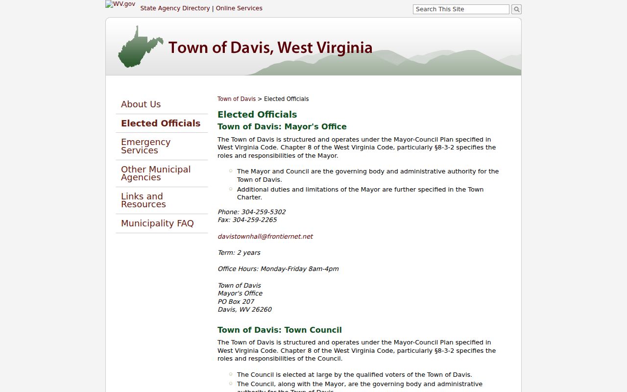Davis criminal history town records contact